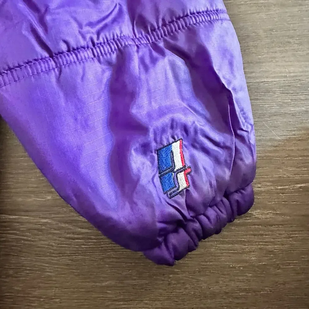 Vintage 90s Minnesota Vikings NFL Puffer Jacket Pro Size Medium (10-12) Women's